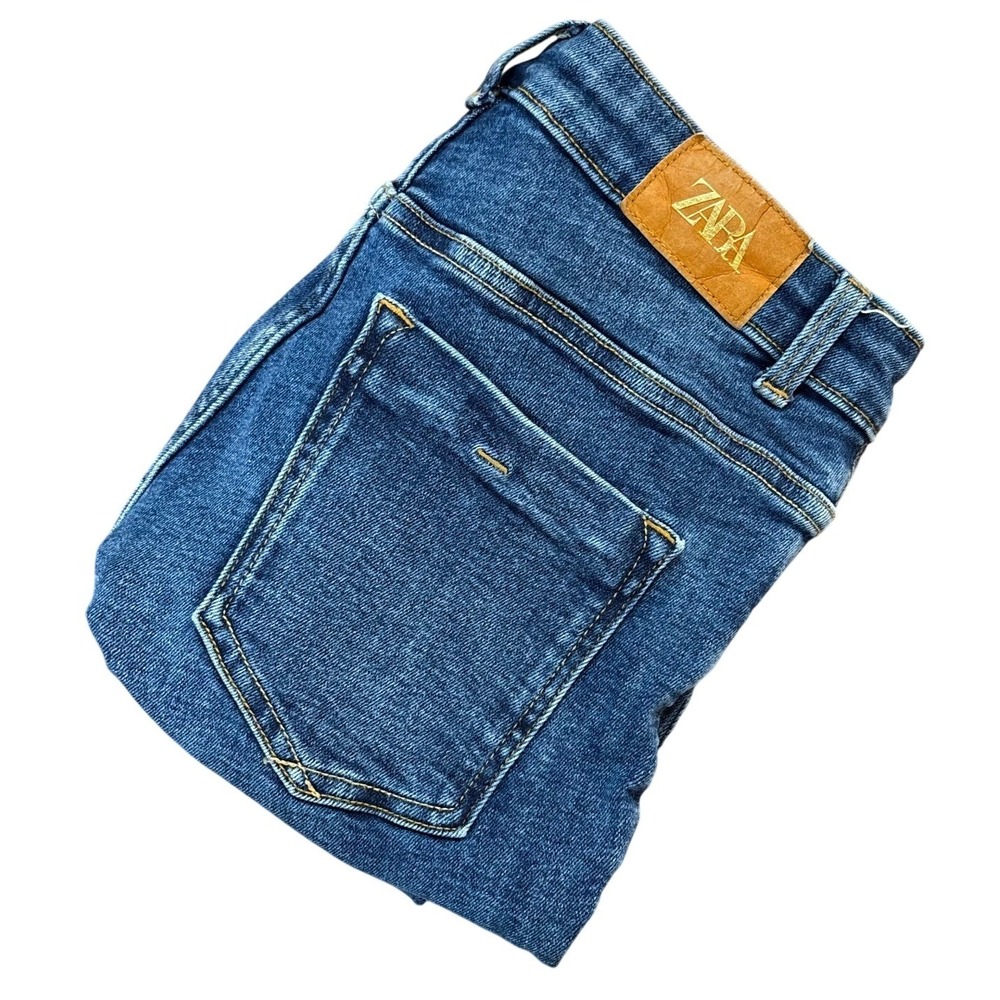 ZARA Skinny Jeans Womens 4 Blue Wash Stretch Denim Slim‎ Fit